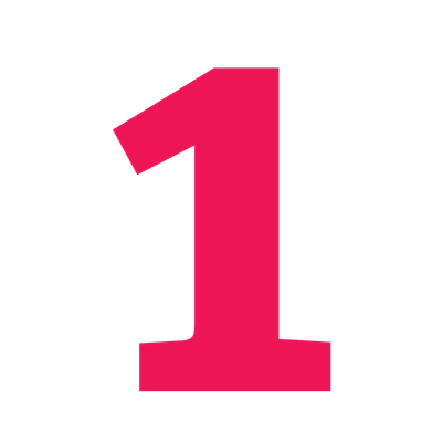 number 1 large number 1 indicating step 1